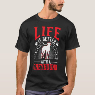 With A Greyhound T-Shirt