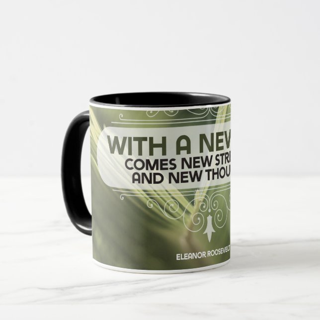 With A New Day Mug (Front Left)