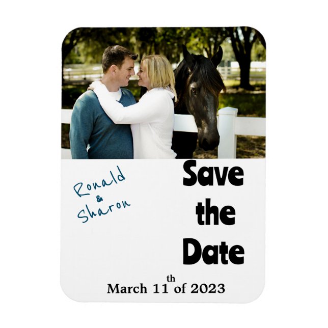 With a Photo  Magnet (Vertical)