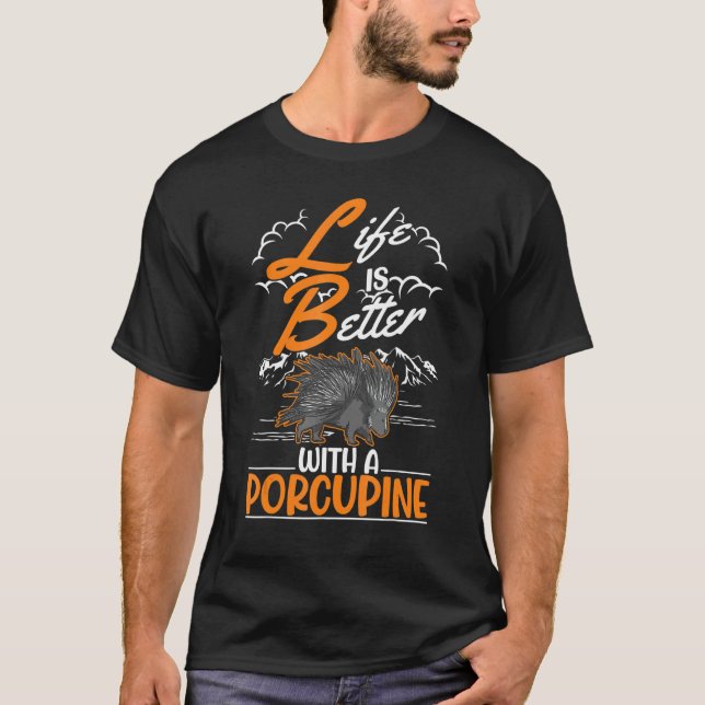 with a Porcupine T-Shirt (Front)