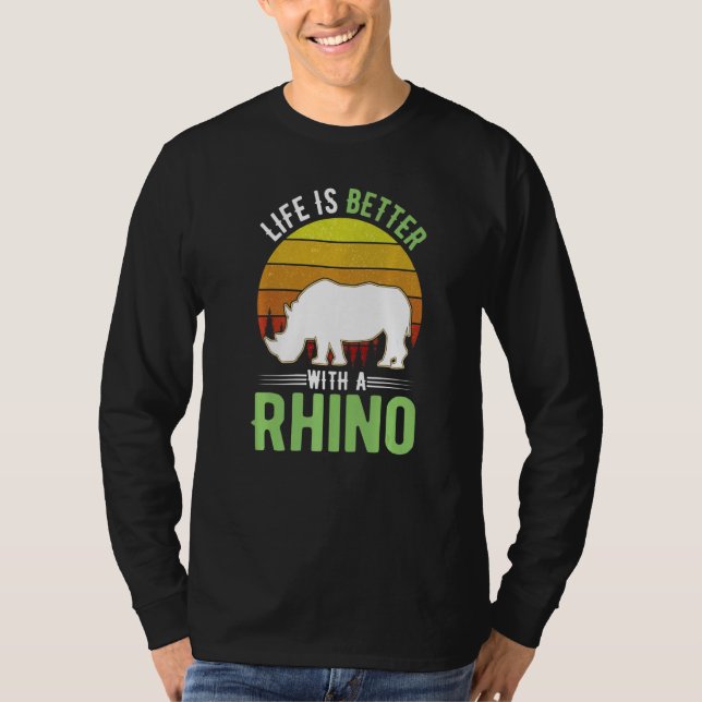 with a Rhino T-Shirt (Front)