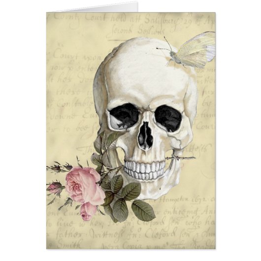 With a rose between my teeth cards (Front)