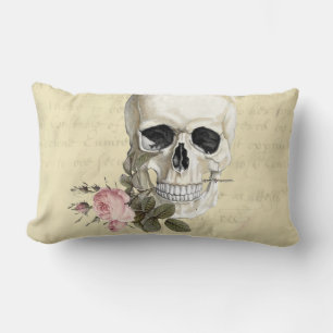 With a rose between my teeth lumbar pillow