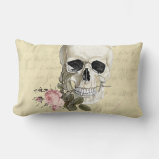 With a rose between my teeth lumbar pillow