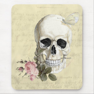 With a rose between my teeth mouse pad