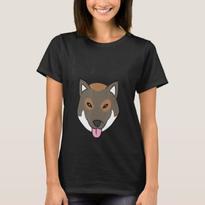 With A Shikoku Cute Shikoku Inu Dog T-Shirt