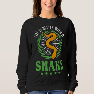 With A Snake Sweatshirt