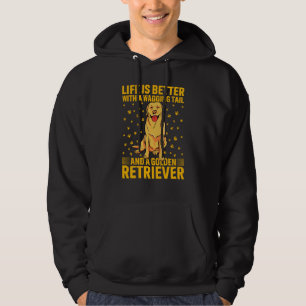 with a wagging tail and a Golden Retriever Hoodie