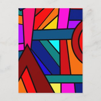 With A Wink And A Smile! (pattern Design) ~ Postcard by TheWhippingPost at Zazzle