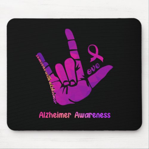 With Alzheimerheimer Love Heimer Awareness Shaka S Mouse Pad