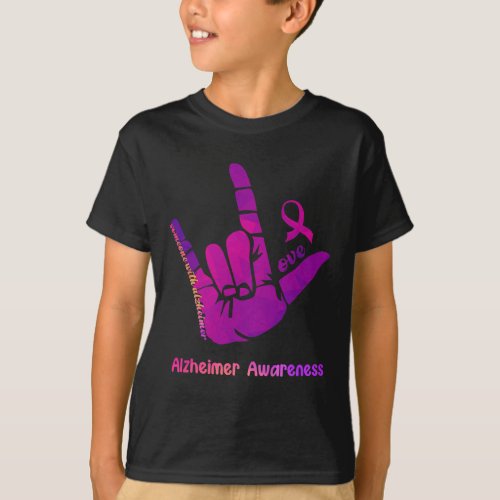 With Alzheimerheimer Love Heimer Awareness Shaka S T_Shirt