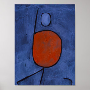 With an Umbrella, 1939 by Paul Klee Poster