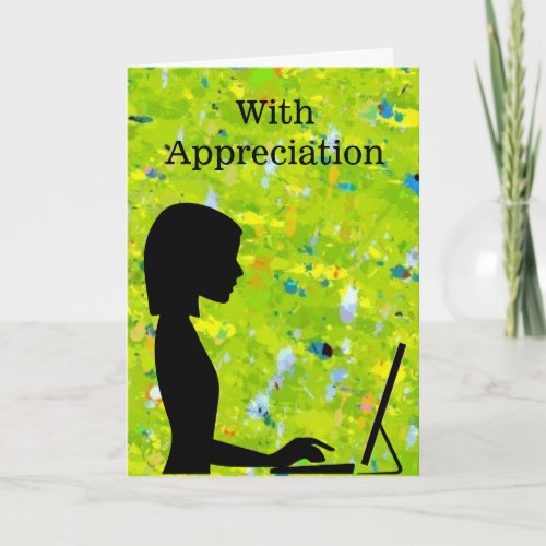 With Appreciation for Administrative Professionals Card