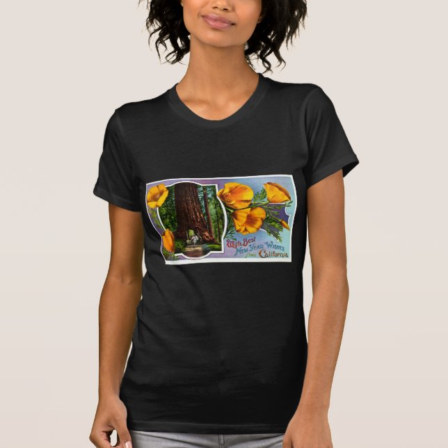 With Best New Year Wishes from California T-Shirt (Front)