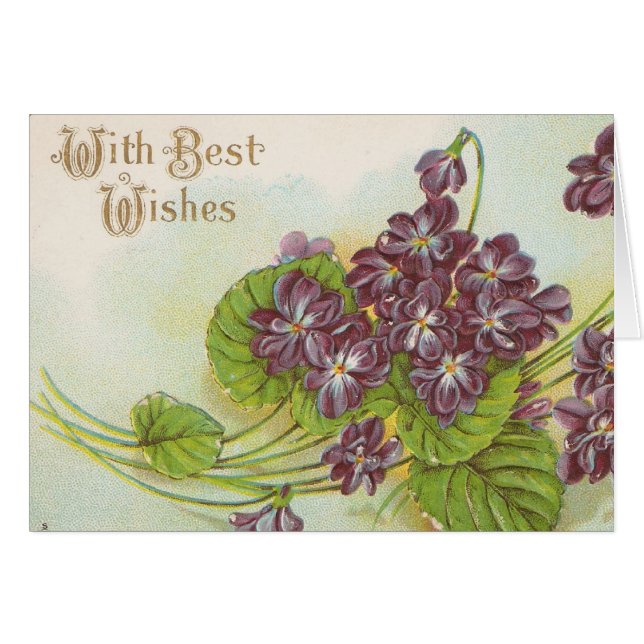 With Best Wishes Cards (Front Horizontal)