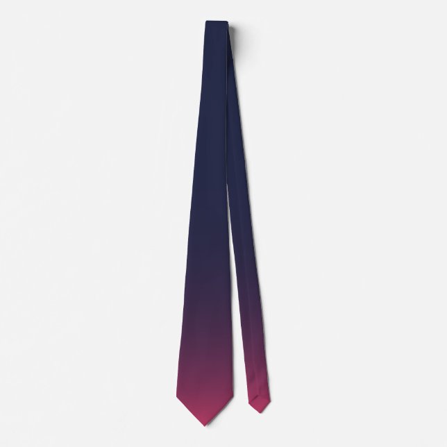 with Blue, Violet and Pink gradient Neck Tie (Front)