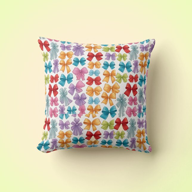 With Bows On It Throw Pillow (Creator Uploaded)