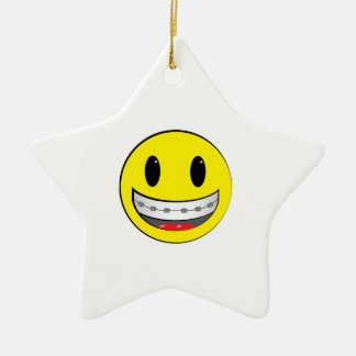 with braces ceramic ornament
