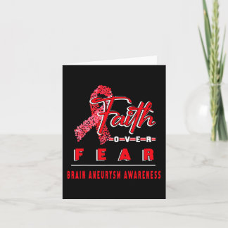 WITH BRAIN ANEURYSM AWARENESS FAITH ALWAYS OVERS F CARD