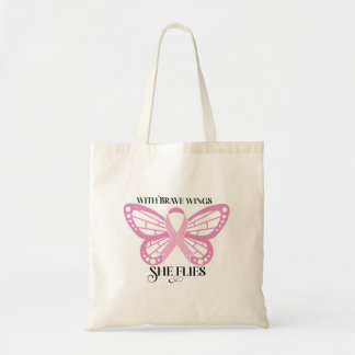With Brave Wings She Flies Tote Bag