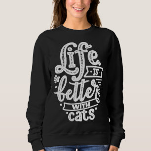 with Cats Sweatshirt