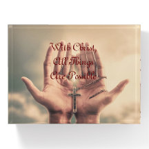 With Christ , Paperweight
