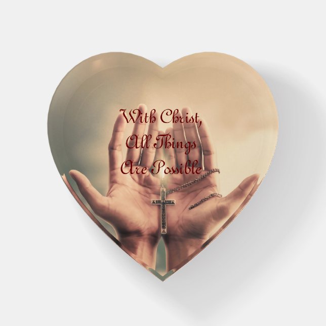 With Christ , Paperweight (Front)