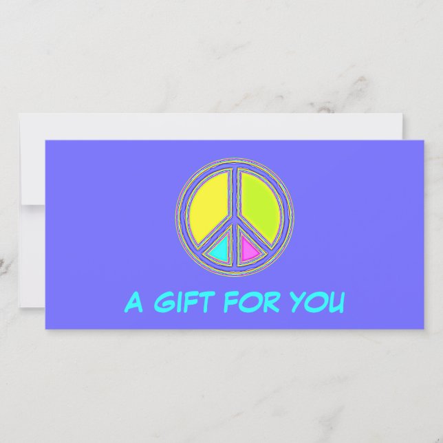 With Colors Filled PEACE Sign 1 (Front)