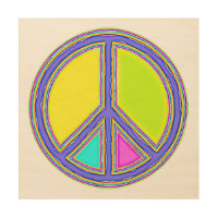 With Colors Filled PEACE Sign 1