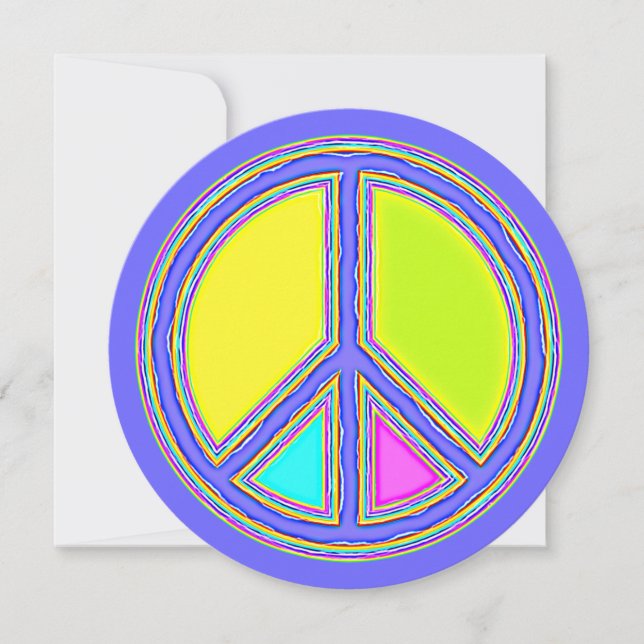 With Colors Filled PEACE Sign 1 (Front)