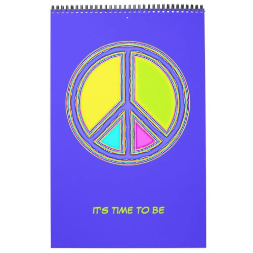 With Colors Filled PEACE Sign 1 Calendar