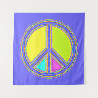 With Colors Filled PEACE Sign 1