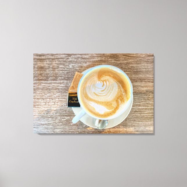 With Compliments Cafe Canvas Print (Front)