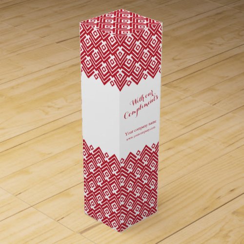 With Compliments promotional corporate wine box