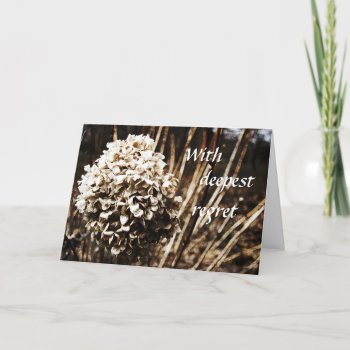 With Deepepest Regret Card by hutsul at Zazzle
