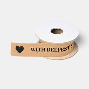 With Deepest Sympathy Bronze Ribbon