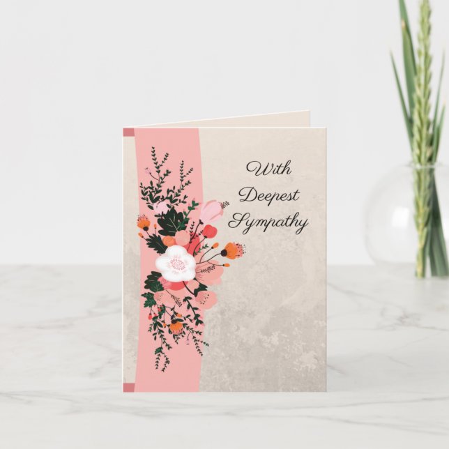 With Deepest Sympathy Card (Front)