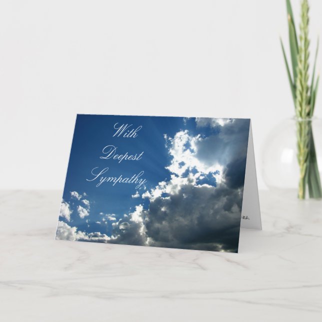 With Deepest Sympathy Card (Front)