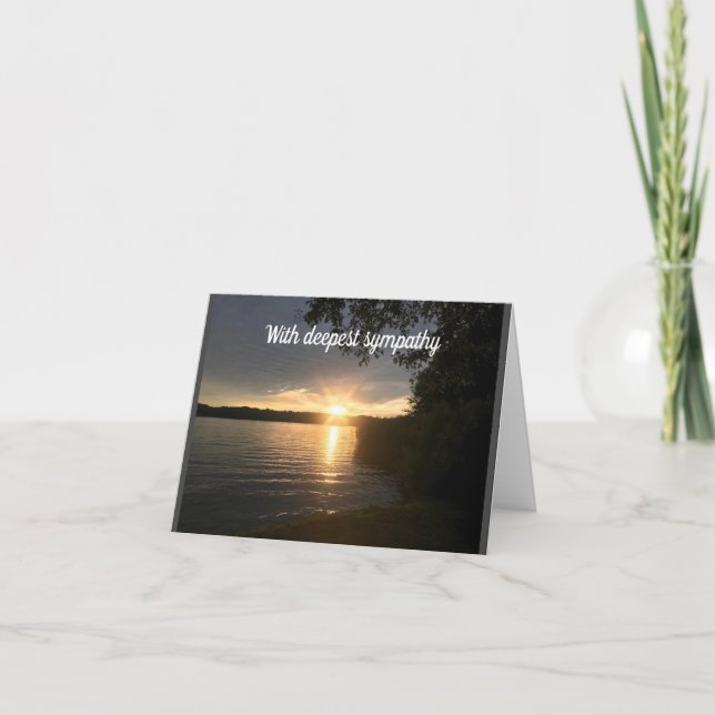 **WITH DEEPEST SYMPATHY** CARD (Front)