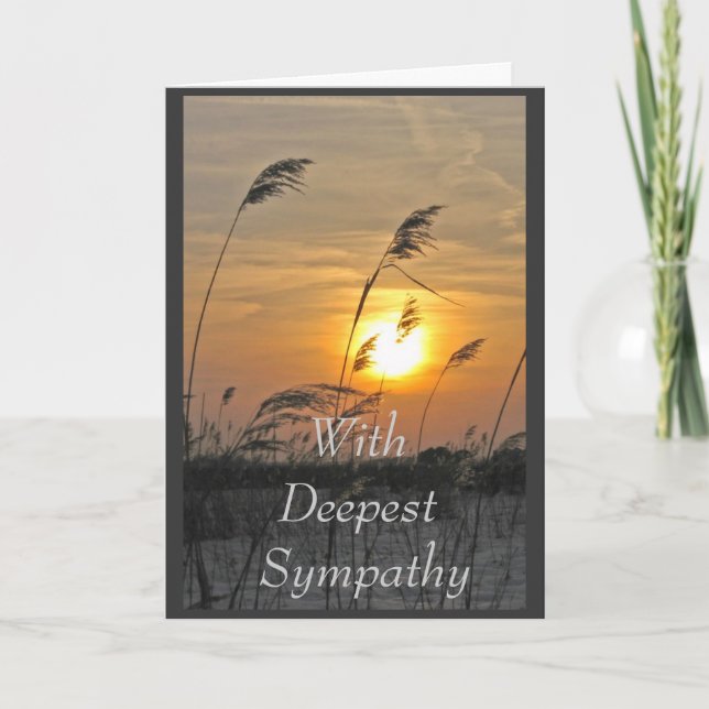 With Deepest  Sympathy Card (Front)