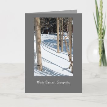 With Deepest Sympathy Card by bluerabbit at Zazzle