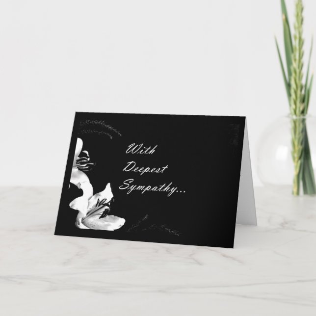 **WITH DEEPEST SYMPATHY** CARD (Front)