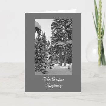 With Deepest Sympathy Card by bluerabbit at Zazzle