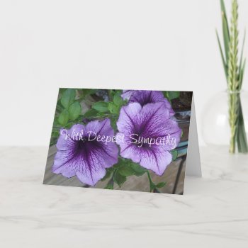 With Deepest Sympathy Card by ArdieAnn at Zazzle