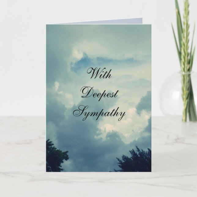 WITH DEEPEST SYMPATHY card (Front)