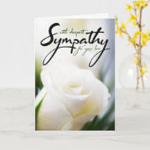 With Deepest Sympathy for your Loss Card | Zazzle