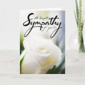 With Deepest Sympathy for your Loss Card | Zazzle