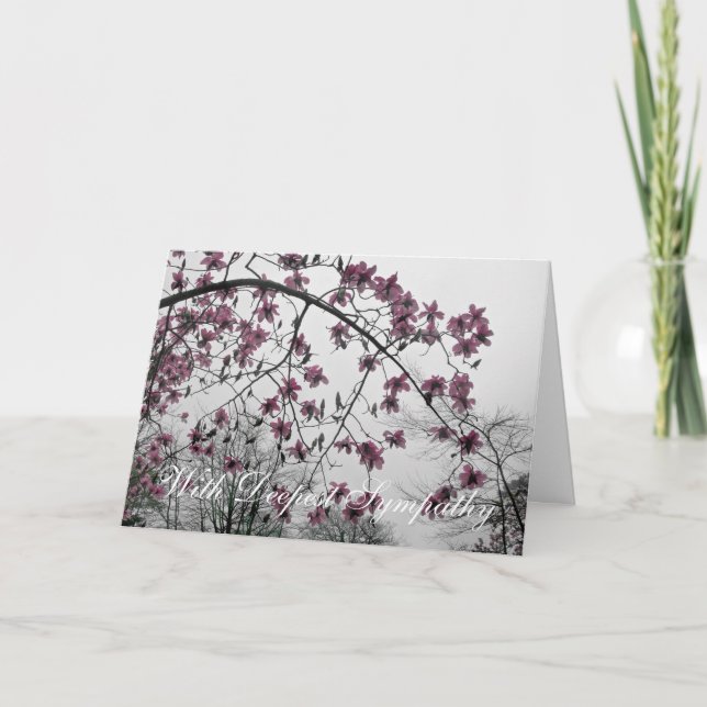 WITH DEEPEST SYMPATHY GREETING CARD (Front)