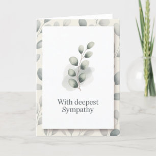 With Deepest Sympathy – Minimalist Folded Card