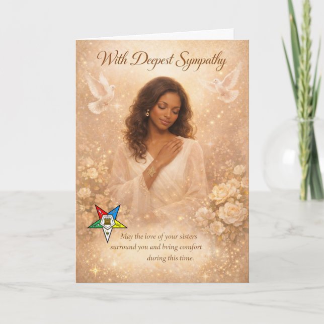 With Deepest Sympathy — Order of the Eastern Star  Card (Front)